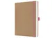 Carnet de notes Jolie A5 kraft Rose pur blanc HC 192pag 100gr