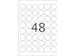HERMA 10915 Power Etiketten A4 rond 30mm Wit 1200 stuks