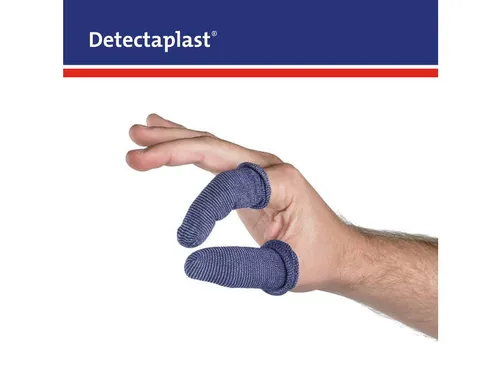 Detectaplast Vingerlingen Textiel Large Blauw
