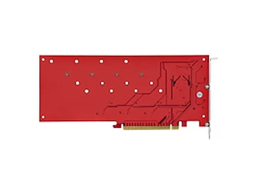 Quad M.2 PCI Express SSD Adapter Kaart voor NVMe/Ahci Ssd