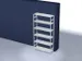 rayonnage modulaire,rayonnage départ,HxlxP 2500x1360x435mm