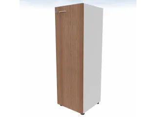 kantoorkast,HxBxD 1310x430x450mm,2xhouten vloer,3ordnerhoogte,romp wit - 3