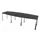 vergadertafel,HxBxD 740x2800x1200mm,vatvormig,CC-zwart