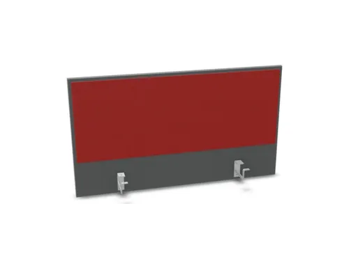 opzetpaneel bureau aanbouw achter MS-donkergrijs BN4011-rood 1000mm