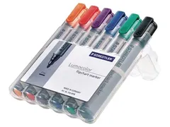 Staedtler Merkstift Lumocolor 6 Stuks