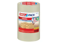 Verpakkingstape Tesapack Pp Strong 50mmx66m Transparant 3 stuks