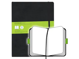 Notitieboek Moleskine XL 190x250mm blanco soft cover zwart - 6