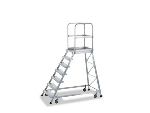 Bordestrap Aluminium Bordes 1680x 600x 800mm 7treden Aluminium