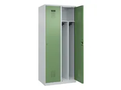 locker voor scheiding van kleding,HxBxD 1850x800x500mm,2vak