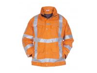Fleecejack Franeker Fluororanje, Maat L