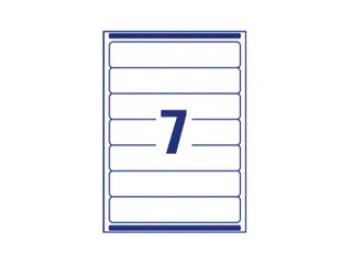 Rugetiket Avery L7702-25 smal 192x39mm zelfklevend wit 175 stuks - 3
