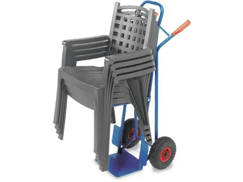 Stoelensteekwagen Luchtbanden 250kg 1300x530mm Steekpl. 300x225mm