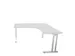 bureau in vrije vorm,HxBxD 740x1600x1600mm,vrije vorm,MP-lichtgrijs