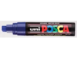 Verfstift Posca PC17K Extra Brede punt 15mm rechthoek donkerblauw