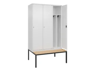 locker voor scheiding van kleding,HxBxD 2120x1200x815mm,3vak - 2
