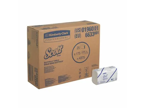 Scott 6633 Scottfold Handdoeken M-Vouw Medium Wit 1-Laags