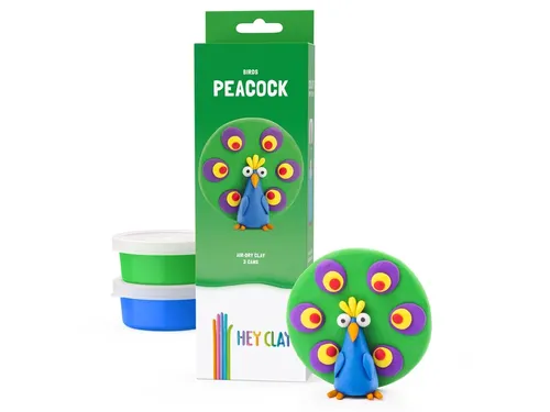 Klei Hey Clay Peacock 3 potjes