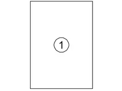 Etiket Quantore 210x297mm wit 100st