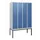 locker,HxBxD 1950x1200x500mm,4vak,vak B 300mm,cil.-slot,voetonderstel