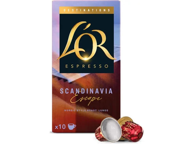 L'Or Destinations koffiecaps Scandinavia Escape 7/13 10 stuks