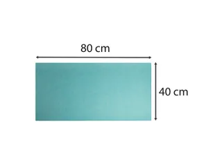 Onderlegger PU 40x80 cm tropisch/cyaan - 12