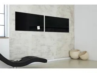 Glas/magneetbord Sigel Zwart 91x46 Zwart - 3