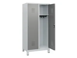 schoollocker,HxBxD 1630x800x500mm,2vak,vak B 400mm,cil.-slot,voeten