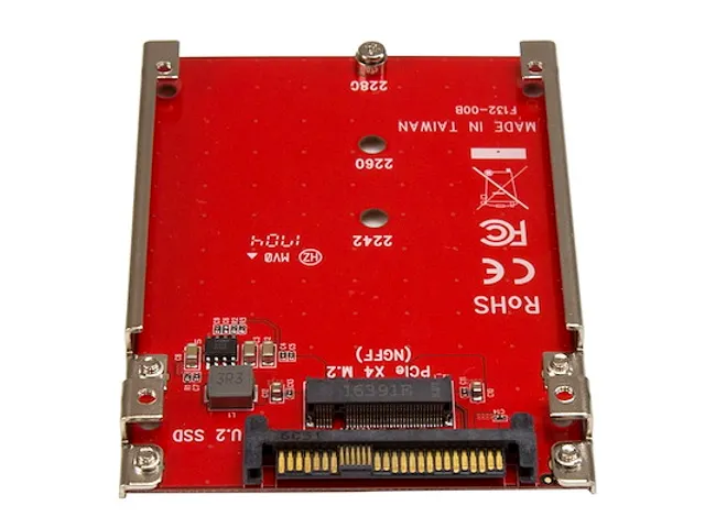 M.2 schijf naar U.2 (SFF-8639) host adapter voor M.2 PCIe NVMe SSDs
