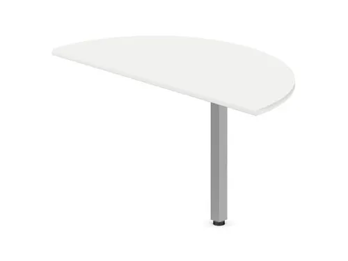 aanbouwtafel,i.h.v.,HxBxD 720-840x1200x600mm,halfrond,Bl-wit