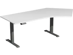 Elektrisch in hgte vst. hoekbureau,HxBxD 630-1280x2166x1130mm