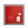 OUTLET glasmagneetbord Sigel Artverum 48x48x1.5cm rood