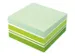 Bloc cube Info Notes 75x75mm nuances vert 400 feuillets
