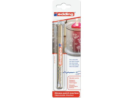 Viltstift edding 751 lakmarker rond goud 1-2mm blister