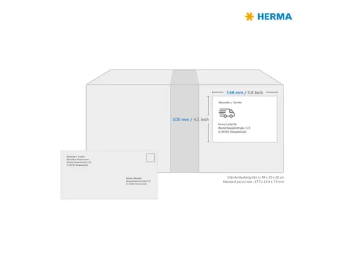 HERMA 8691 Premium Adresetiketten A4 148x105mm (A5) Wit 800 stuks
