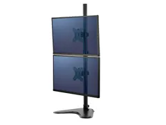 Monitorarm Fellowes Seasa dubbel verticaal vrijstaand zwart