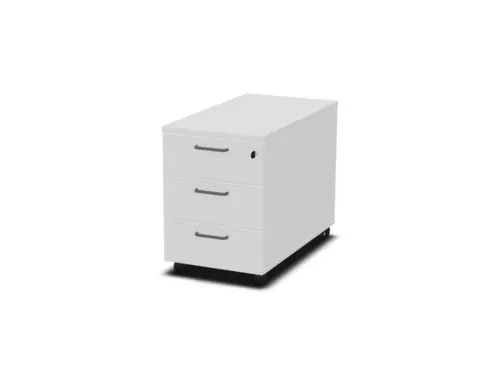 mobiel ladeblok,HxBxD 600x430x800mm,3lade(n),m. beugelgreep,Bl-wit