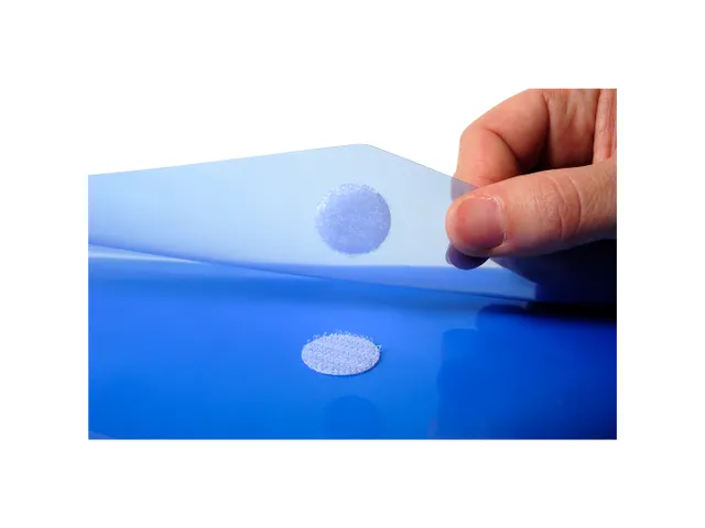 5 Envelop Tassen Pp Met Klittenband Sluiting A4 Blauw