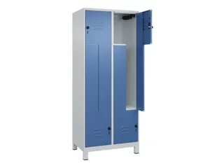 Z-garderobekast,HxBxD 1950x800x500mm,vak B 200/400mm,draaigrendel - 2