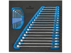 GEDORE 1500 CT2-7 Combinatiesleutelset in Check Tool module