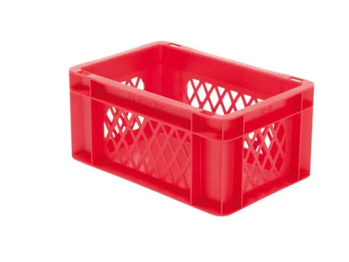 Euronorm-Stapelbak 5.5l Hxlxb 145x300x200mm Wanden Open Rood
