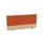 opzetpaneel,v. bureau,aanbouw achter,B 1200mm,NE-esdoorn,BN3012-oranje