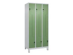 Z-garderobekast,HxBxD 1950x900x500mm,vak B 150/300mm,draaigrendel