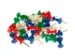 Push-pin Kangaro. 40 pièces en 4 couleurs : rouge, vert, bleu et blan