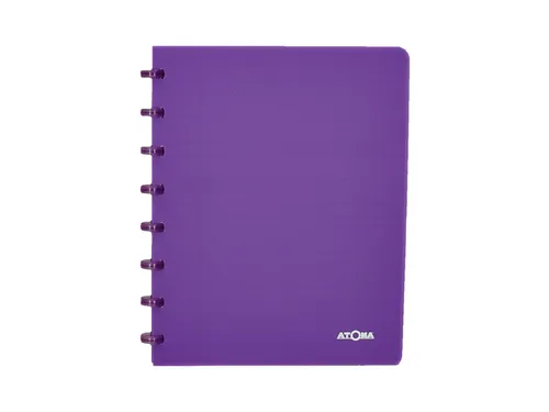 Schrift Atoma A5 blanco 144blz 90gr PP transparant assorti