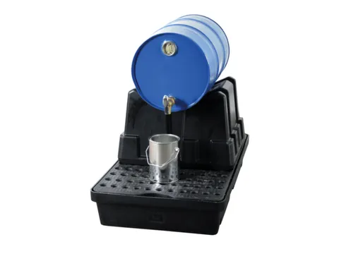 vatenbok,v. 1x60/200l vat,HxBxD 380x580x500mm,PE,zwart