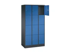 lockerkast,HxBxD 1950x920x500mm,3x4vakken,cil.-slot,sokkel