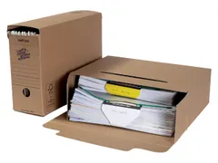 Archiefdoos Loeff 3030 370x260x115mm zuurvrij bruin