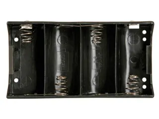 Batterijhouder Voor 4 x D-Cell (Met Soldeerlippen) - 4