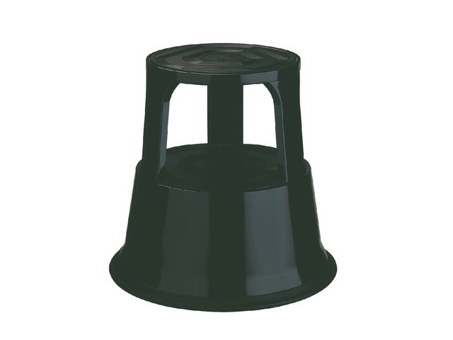 Opstapkruk Desq 42cm metaal zwart | WerkplaatsartikelenShop.nl
