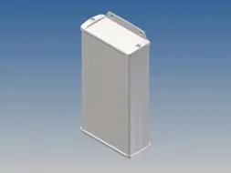 Aluminium Behuizing - WIT - 160x85.8x36.9mm - Met Flens